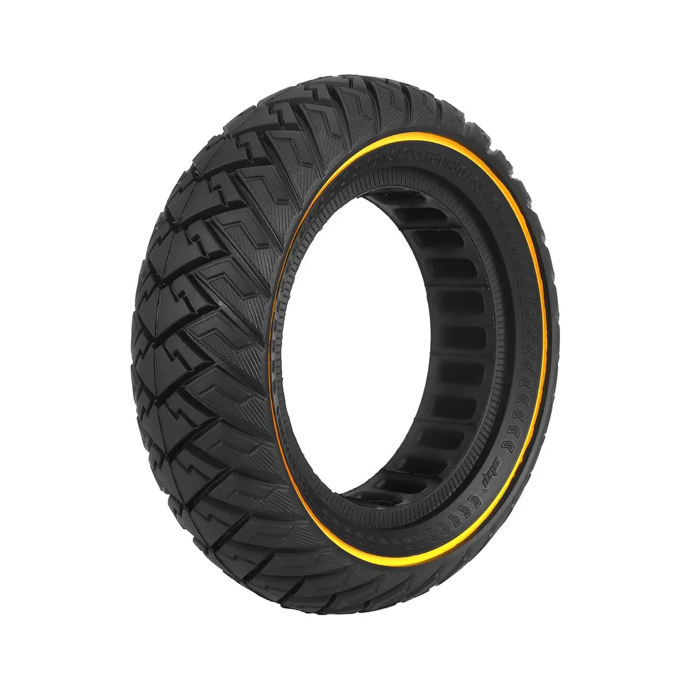 Ulip 10×3/255×80 (80/65-6) Offroad-Vollgummireifen mit gelbem Ring