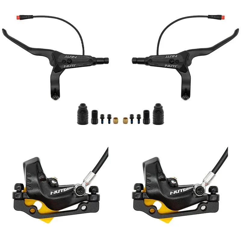 NUTT Vierkolbenbremse rechts (1400+2200mm 140/160L 160/180R) + Y5 Hebel 4er-Set