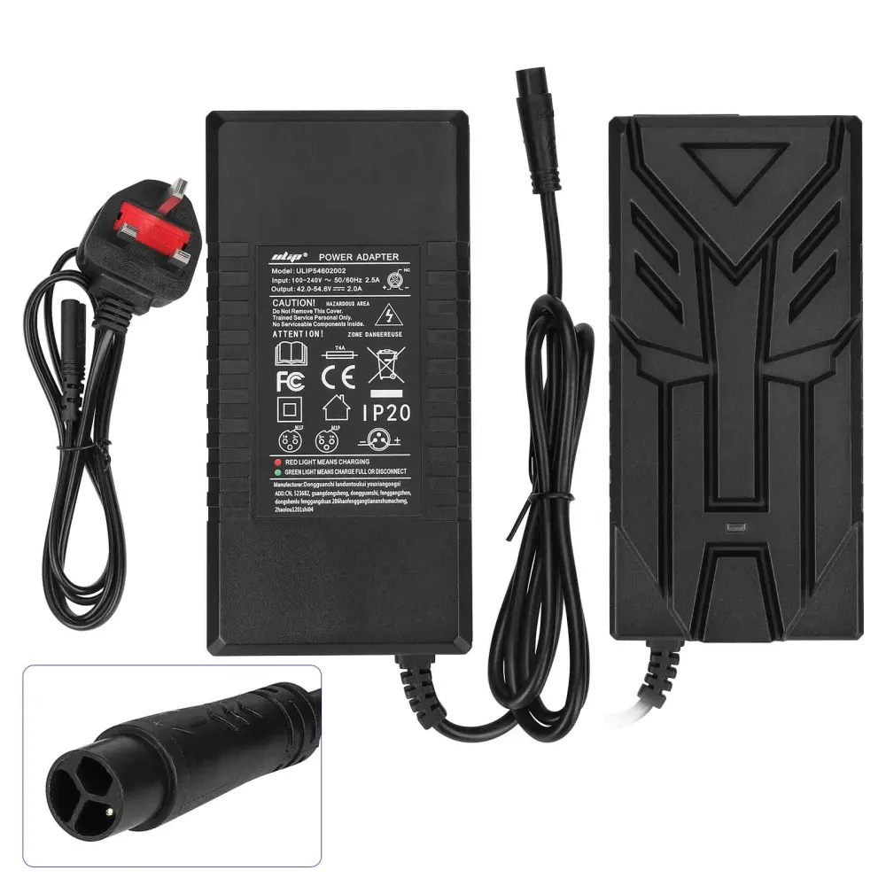 Ulip 54,6V 2A Ladegerät mit kleinem LP16-3P-Stecker (UK-Stecker)