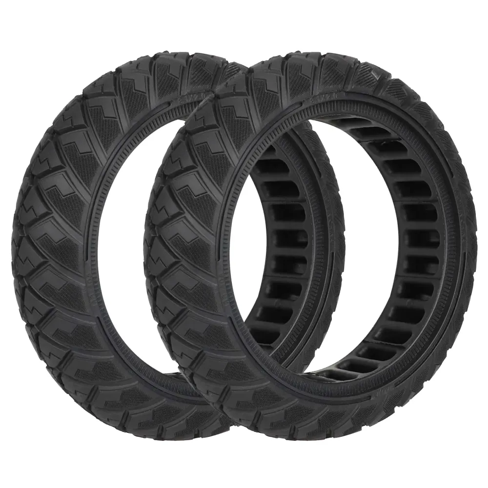 2 Stück Ulip schwarze 8,1×2,0 Rauten-Offroad-Vollgummireifen